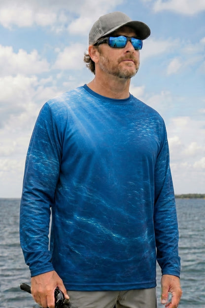Performance Fishing Long Sleeve - Wahoo Bluewater Strike - AOF49 lifestyle opposite side
