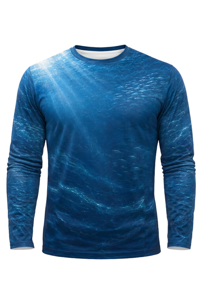 Performance Fishing Long Sleeve - Wahoo Bluewater Strike - AOF49 mockup opposite side