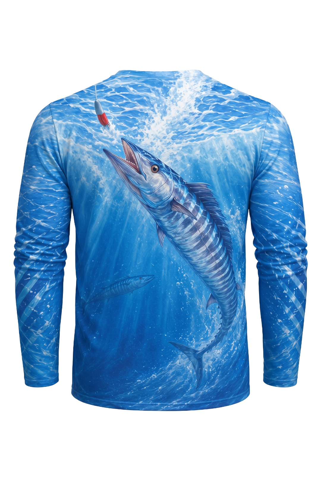 Performance Fishing Long Sleeve - Wahoo Strike Column - AOF115 mockup artwork side