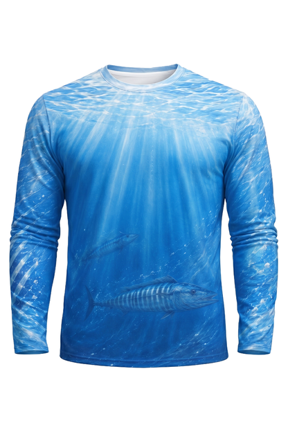 Performance Fishing Long Sleeve - Wahoo Strike Column - AOF115 mockup opposite side
