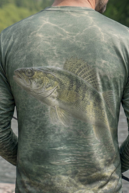 Performance Fishing Long Sleeve - Walleye NI - AOF62 lifestyle artwork zoom