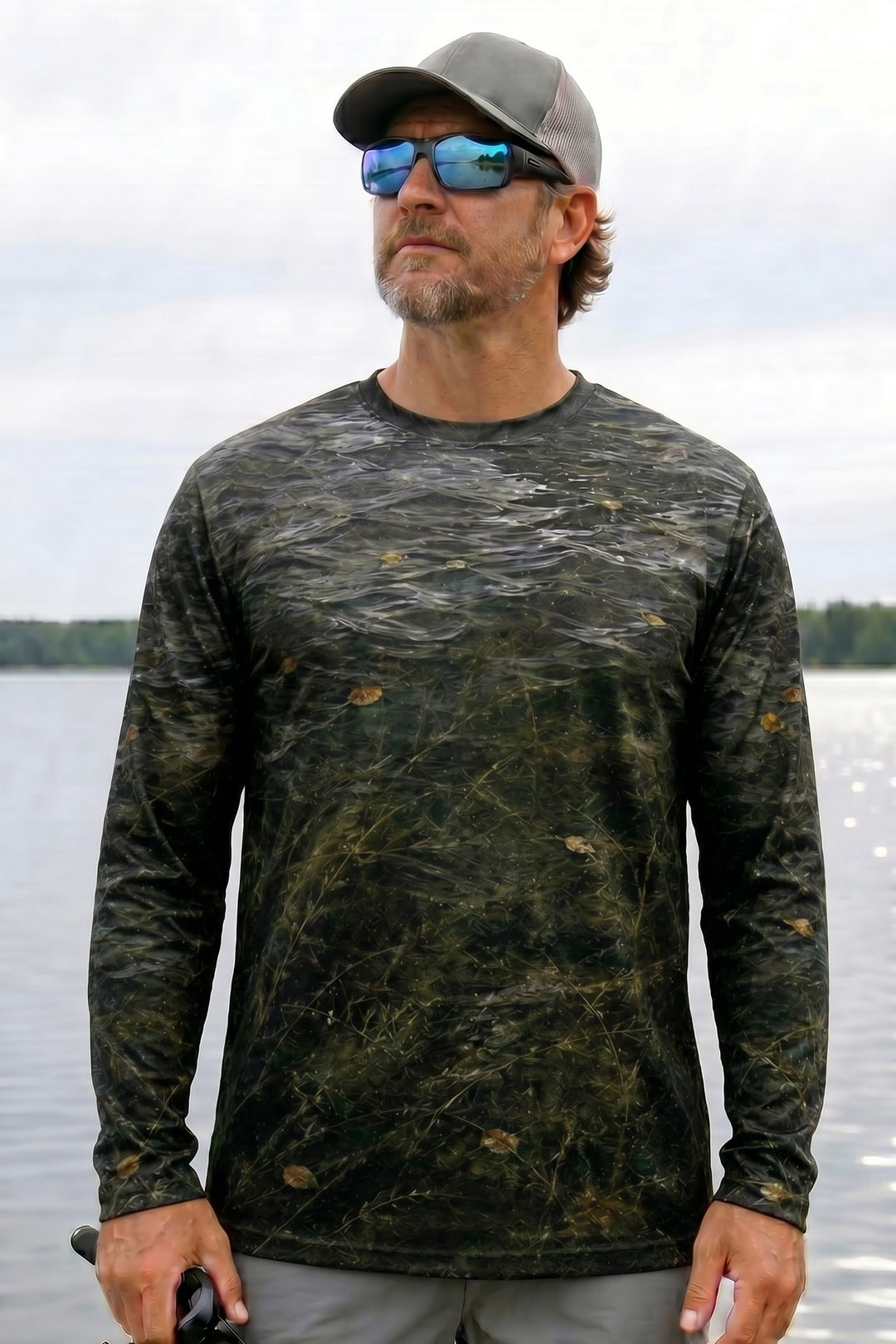 Performance Fishing Long Sleeve - Weedline Phantom Musky - RM02 lifestyle opposite side