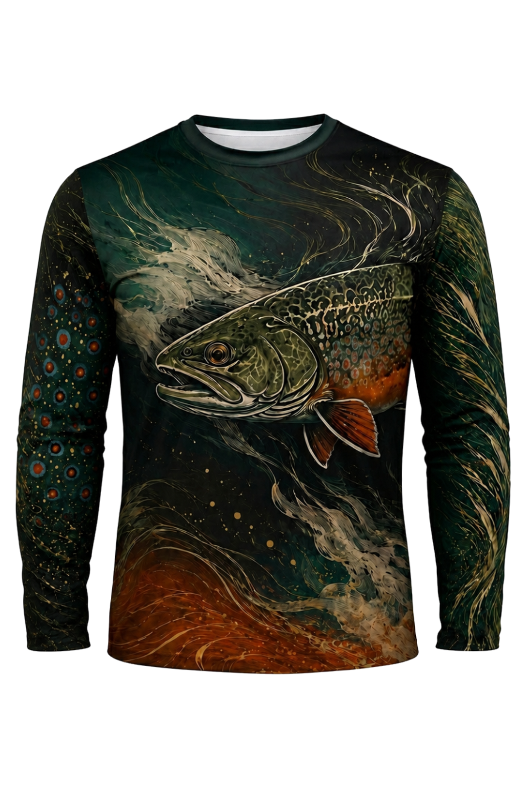 Performance Fishing Long Sleeve - Whirlpool Brook Trout - TBT179 mockup opposite side