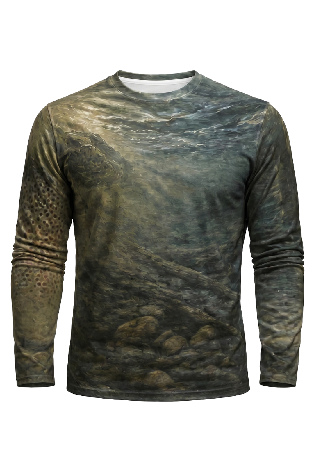 Performance Fishing Long Sleeve - Wild Brown Trout - AOF70 mockup opposite side