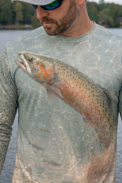 Performance Fishing Long Sleeve - Wild Cutthroat Trout - AOF85 lifestyle artwork zoom