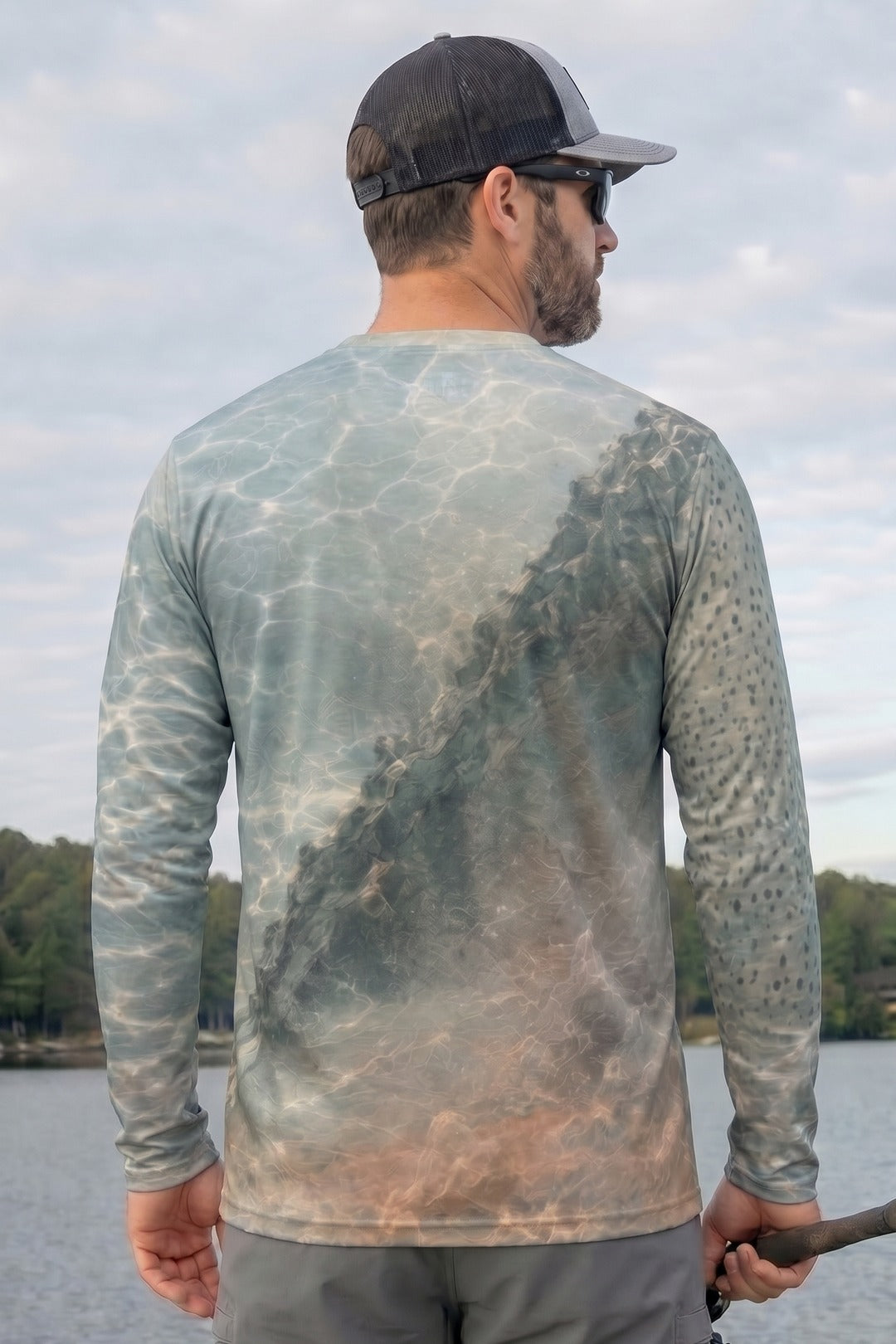 Performance Fishing Long Sleeve - Wild Cutthroat Trout - AOF85 lifestyle opposite side