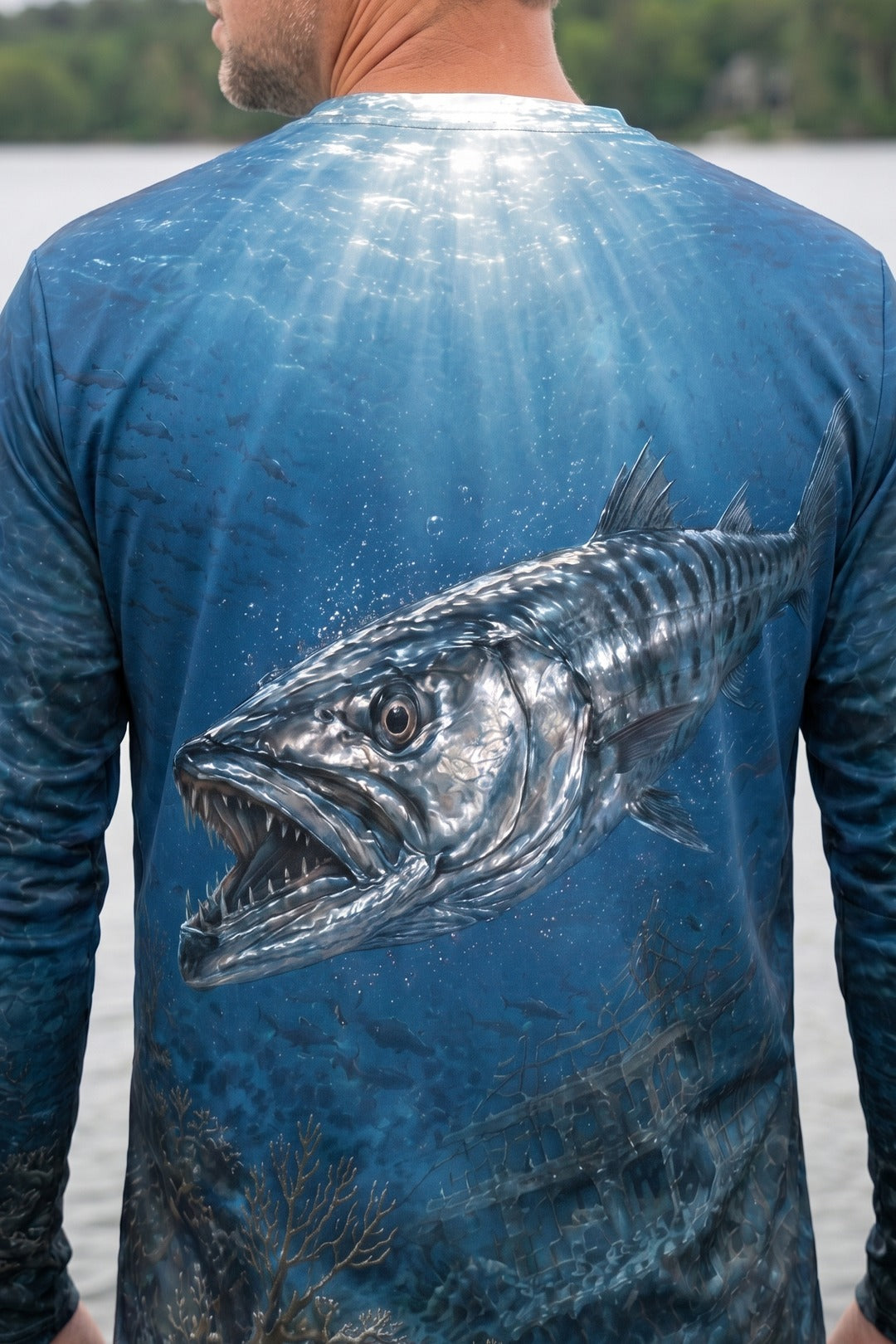 Performance Fishing Long Sleeve - Wreckline Barracuda - AOF126 image 4