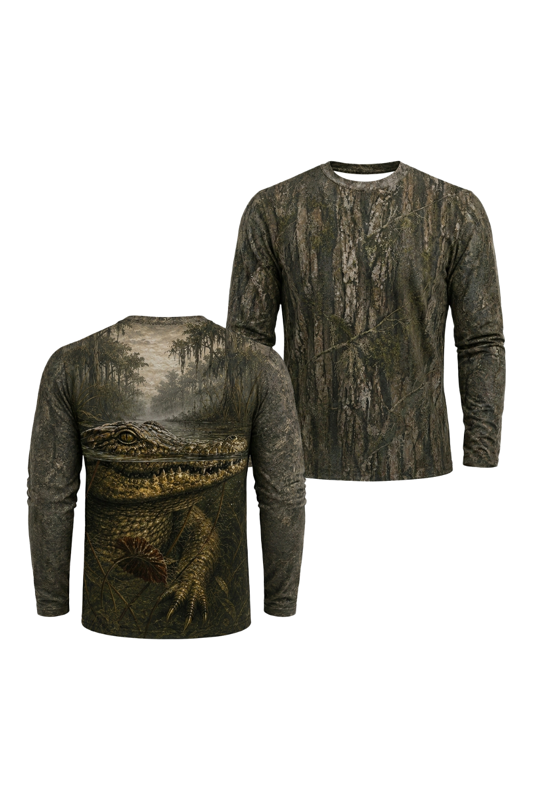 Performance Hunting Long Sleeve - Bayou Lurker Alligator - TBT226 image 1