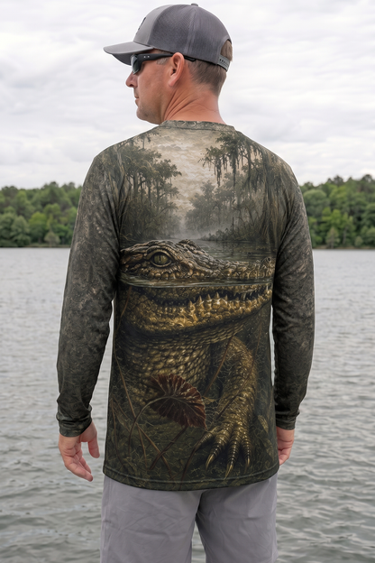 Performance Hunting Long Sleeve - Bayou Lurker Alligator - TBT226 image 2