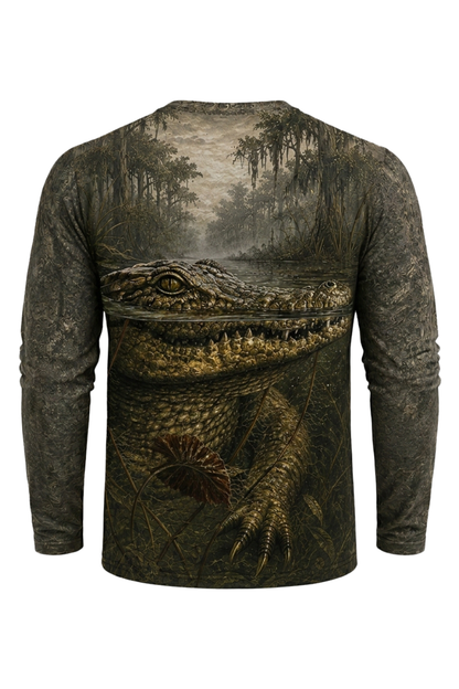 Performance Hunting Long Sleeve - Bayou Lurker Alligator - TBT226 image 5