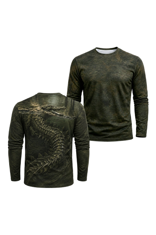 Performance Hunting Long Sleeve - Bayou Stalker Alligator - TBT216 image 1