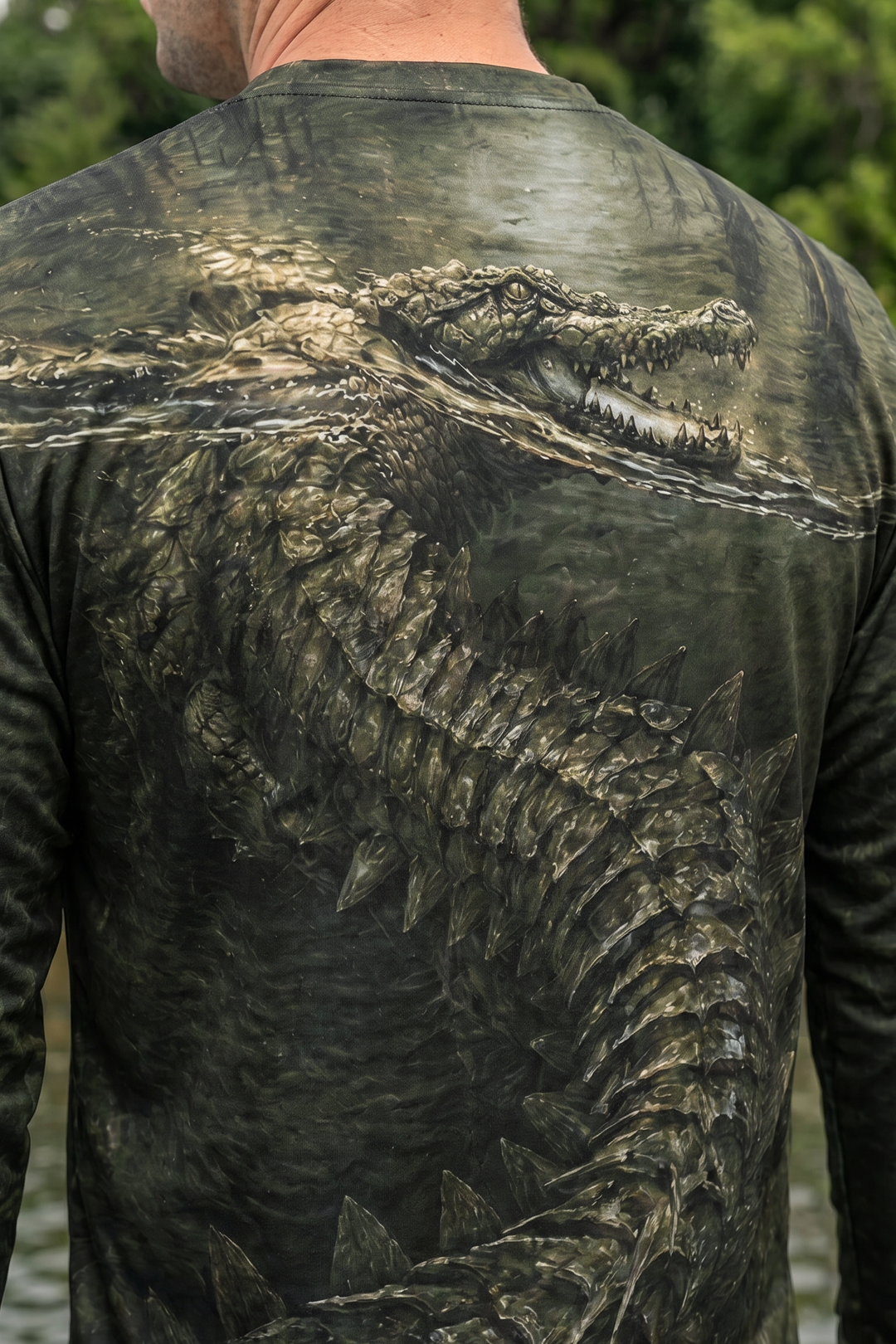 Performance Hunting Long Sleeve - Bayou Stalker Alligator - TBT216 image 4