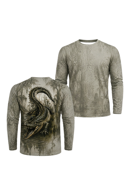 Performance Hunting Long Sleeve - Cypress Lurker Alligator - TBT225 image 1