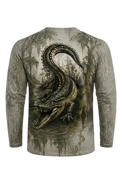 Performance Hunting Long Sleeve - Cypress Lurker Alligator - TBT225 image 5