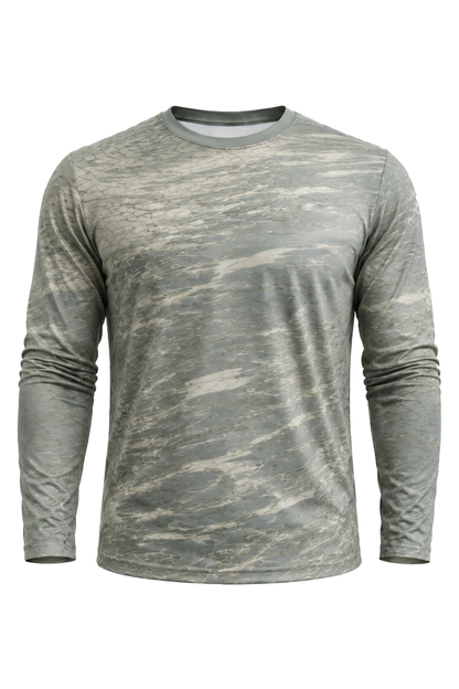 Performance Hunting Long Sleeve - Foggy River Bass - TBT139 mockup opposite side