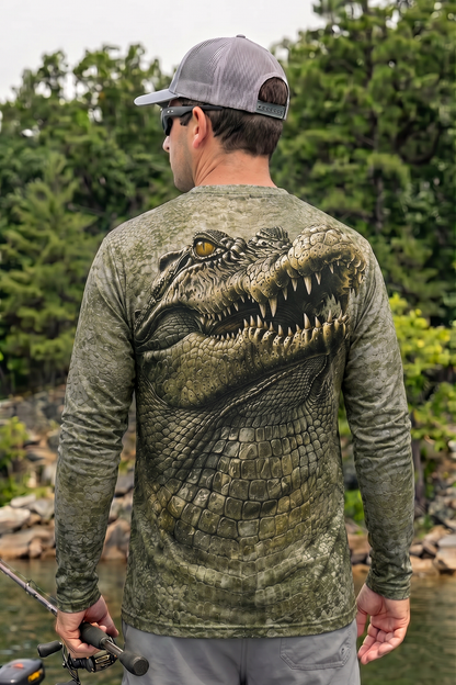 Performance Hunting Long Sleeve - Gator Hide Swamp - TBT218 image 2