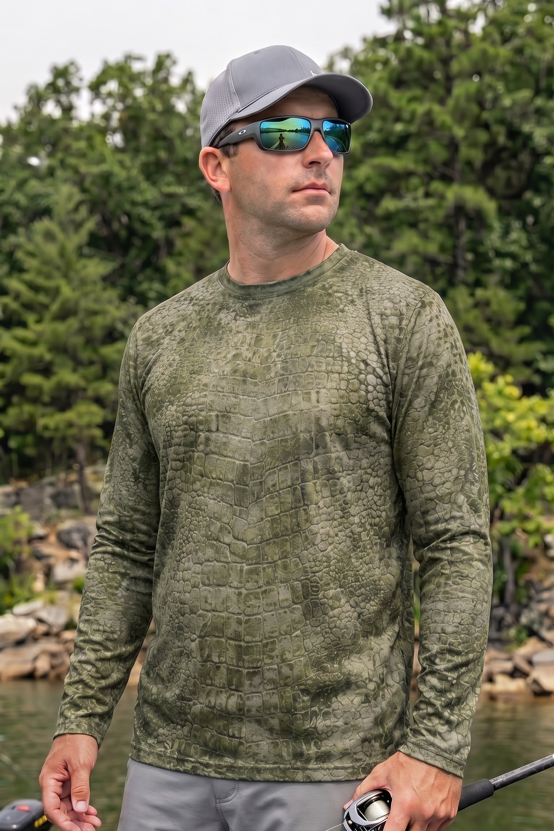 Performance Hunting Long Sleeve - Gator Hide Swamp - TBT218 image 3