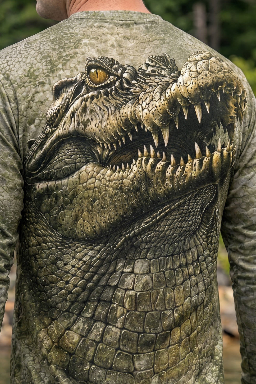 Performance Hunting Long Sleeve - Gator Hide Swamp - TBT218 image 4