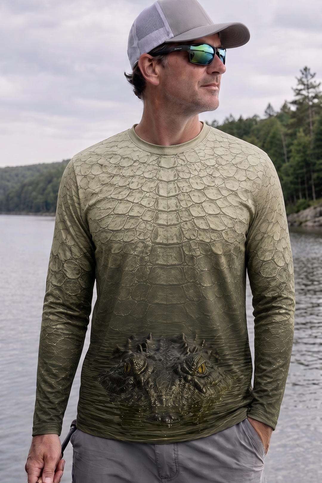 Performance Hunting Long Sleeve - Gator Lurker Swamp - TBT238 image 2134