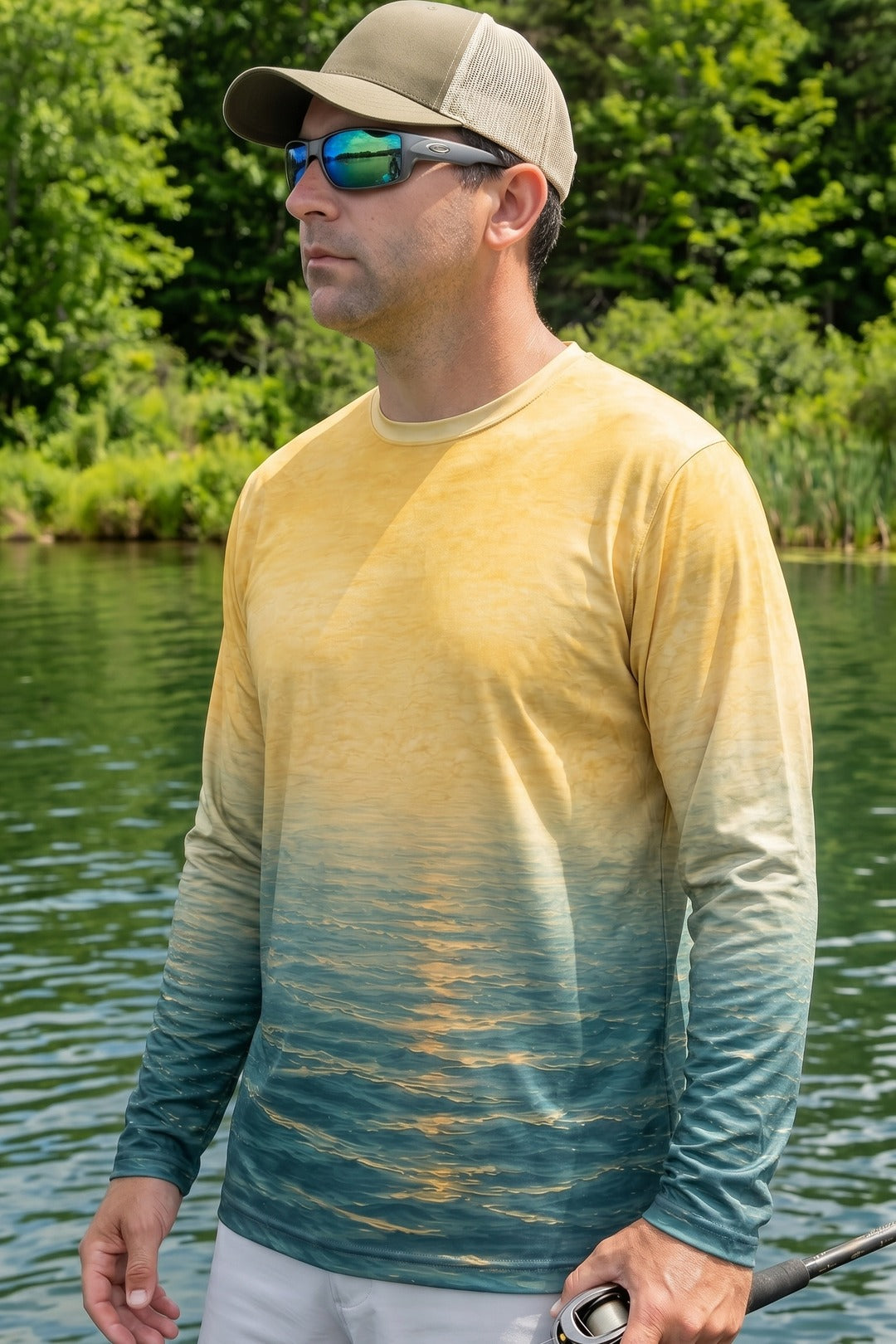 Performance Hunting Long Sleeve - Golden Ride Fishing - TBT151 lifestyle opposite side