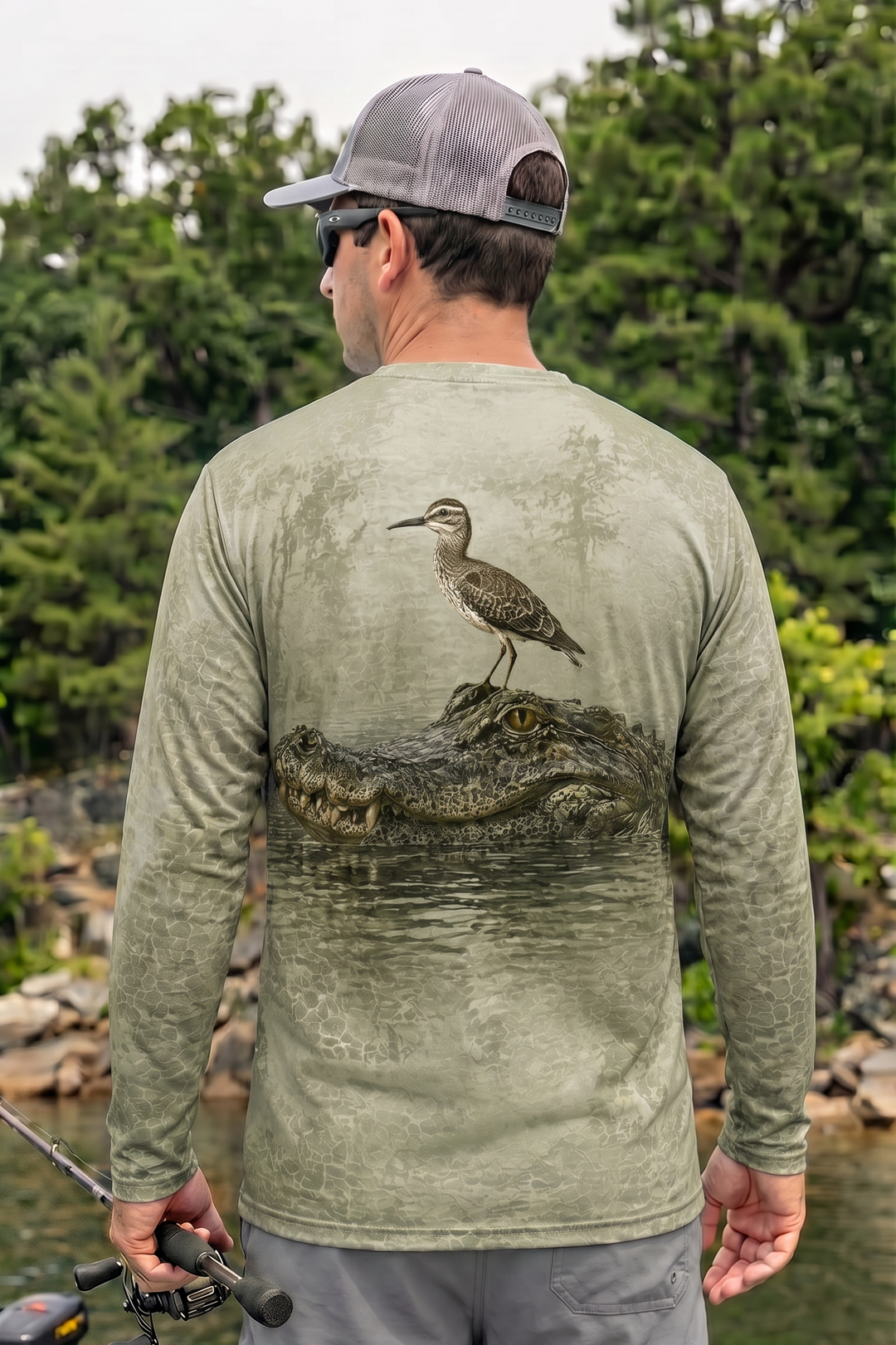 Performance Hunting Long Sleeve - Marsh Sentinel Alligator - TBT220 image 2