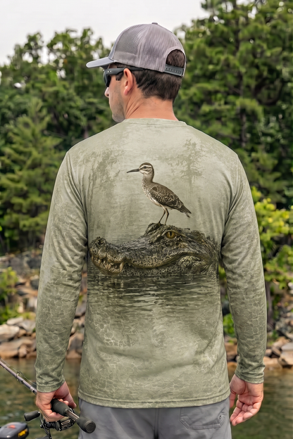 Performance Hunting Long Sleeve - Marsh Sentinel Alligator - TBT220 image 2