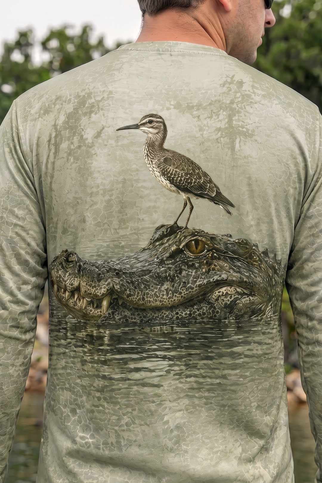Performance Hunting Long Sleeve - Marsh Sentinel Alligator - TBT220 image 4