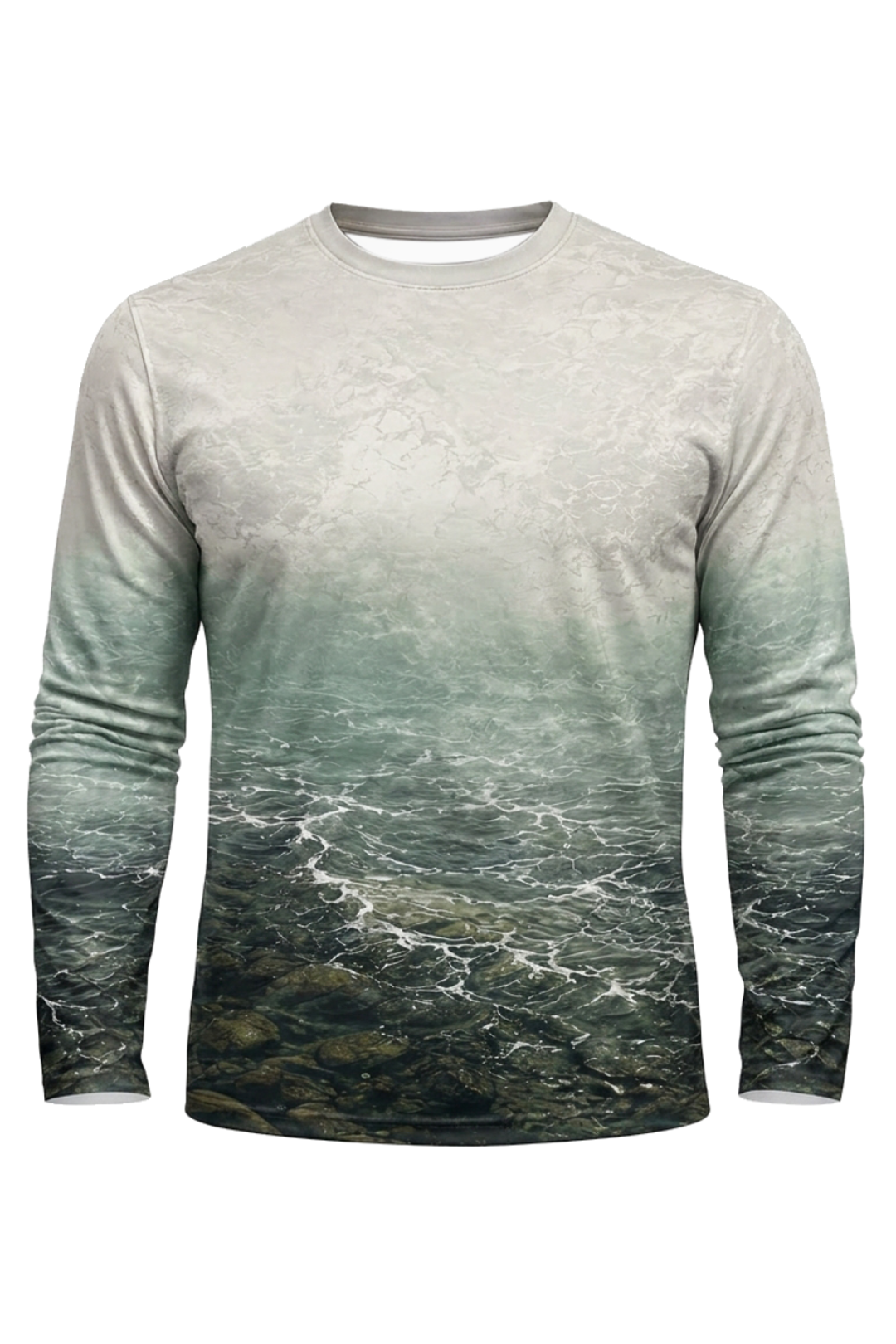 Performance Hunting Long Sleeve - Misty Rapids Trout - TBT145 mockup opposite side