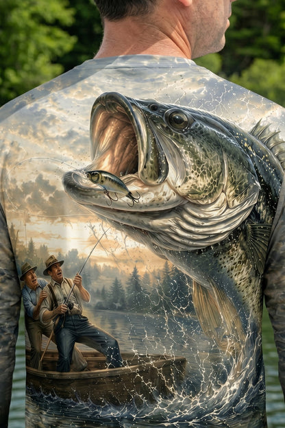 Performance Hunting Long Sleeve - Panic Marsh Bass - TBT152 lifestyle artwork zoom