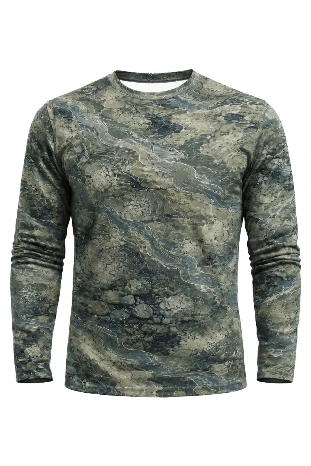 Performance Hunting Long Sleeve - Rapids Stream Trout - TBT144 mockup opposite side