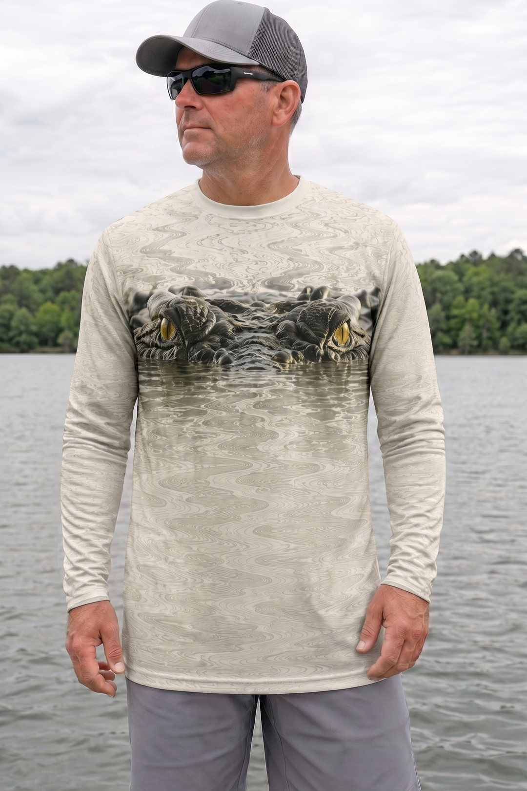 Performance Hunting Long Sleeve - Stillwater Eye Alligator - TBT239 image 2
