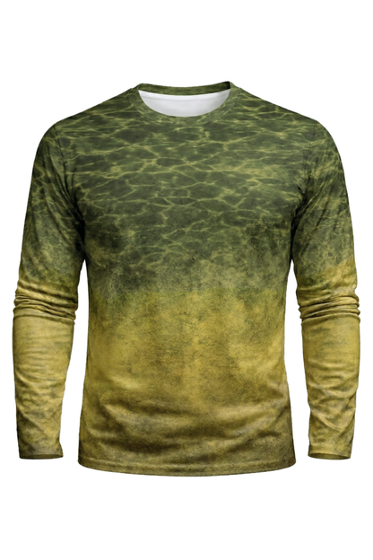 Performance Hunting Long Sleeve - Stillwater Frog Bass - TBT141 mockup opposite side