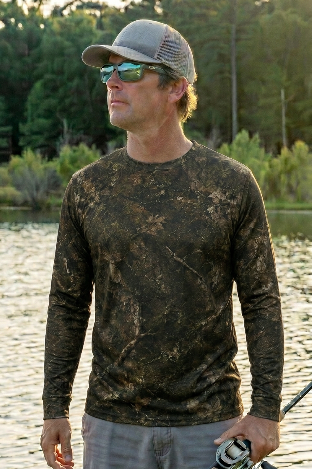 Performance Hunting Long Sleeve - Sunken Timber Musky - TBT142 lifestyle opposite side