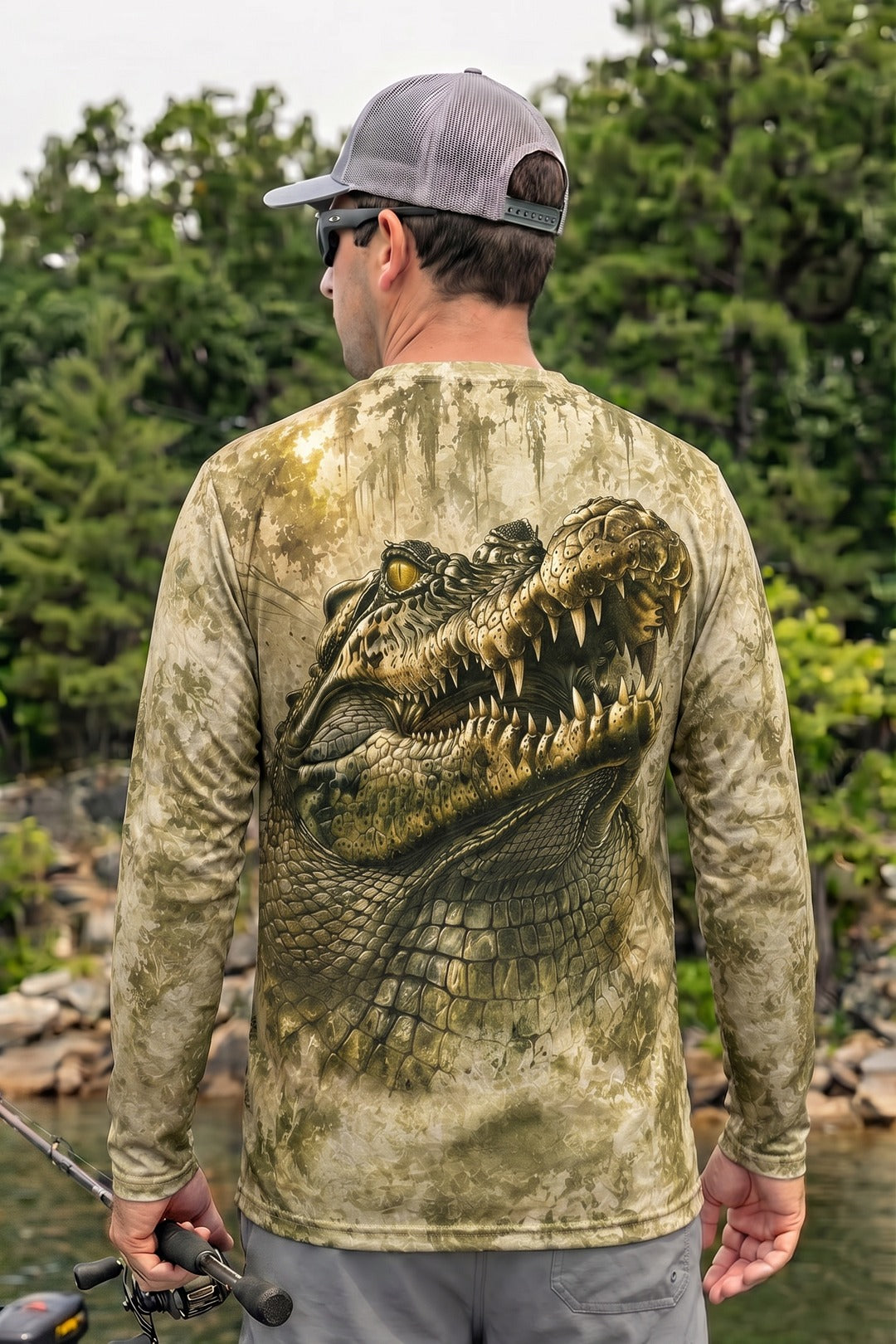 Performance Hunting Long Sleeve - Sunlit Gator Swamp - TBT219 image 2