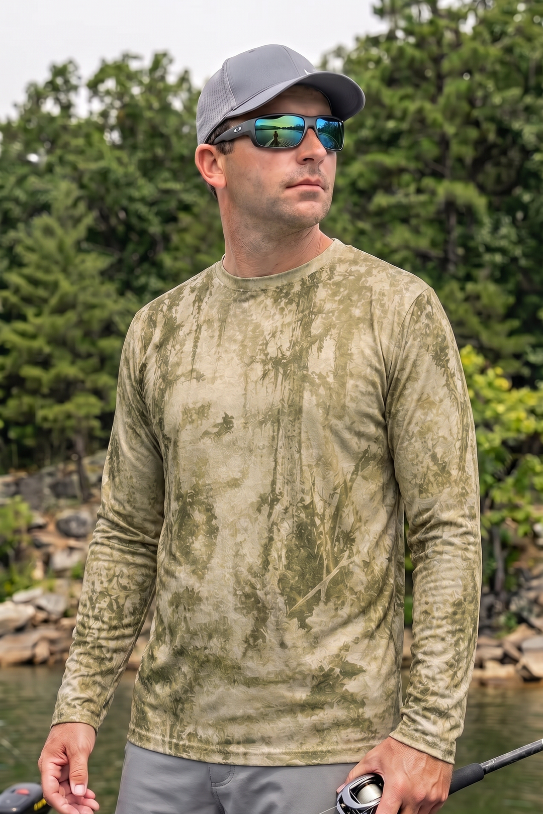 Performance Hunting Long Sleeve - Sunlit Gator Swamp - TBT219 image 3