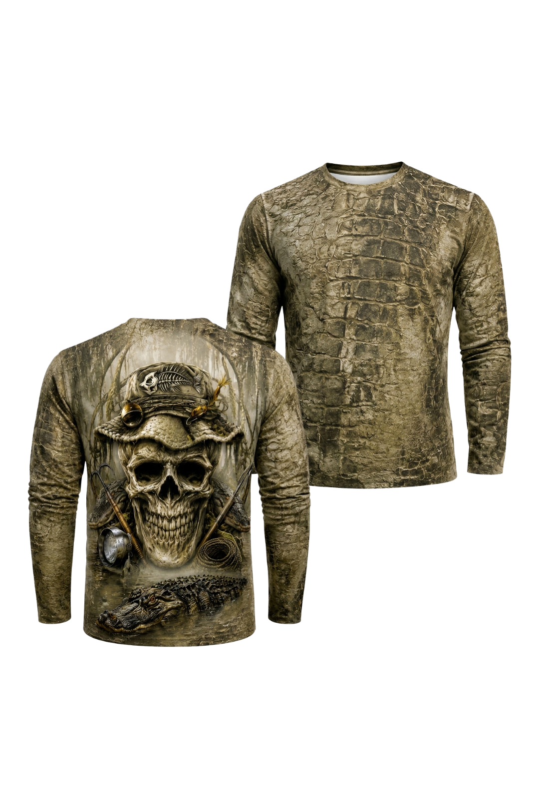 Performance Hunting Long Sleeve - Swamp Skull Gator - TBT240 image 1