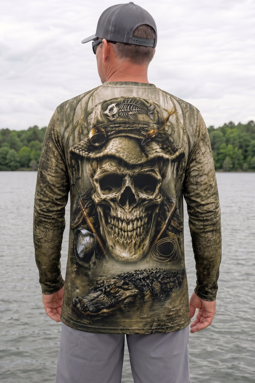 Performance Hunting Long Sleeve - Swamp Skull Gator - TBT240 image 2