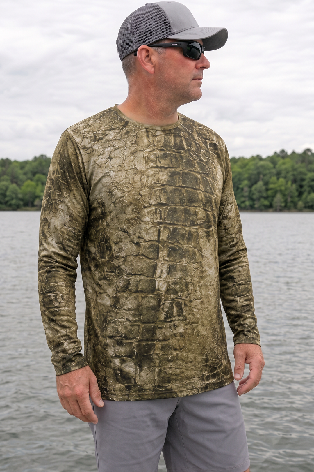 Performance Hunting Long Sleeve - Swamp Skull Gator - TBT240 image 3