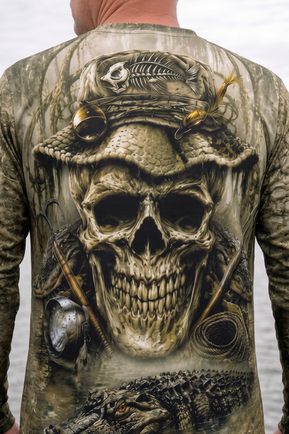 Performance Hunting Long Sleeve - Swamp Skull Gator - TBT240 image 4