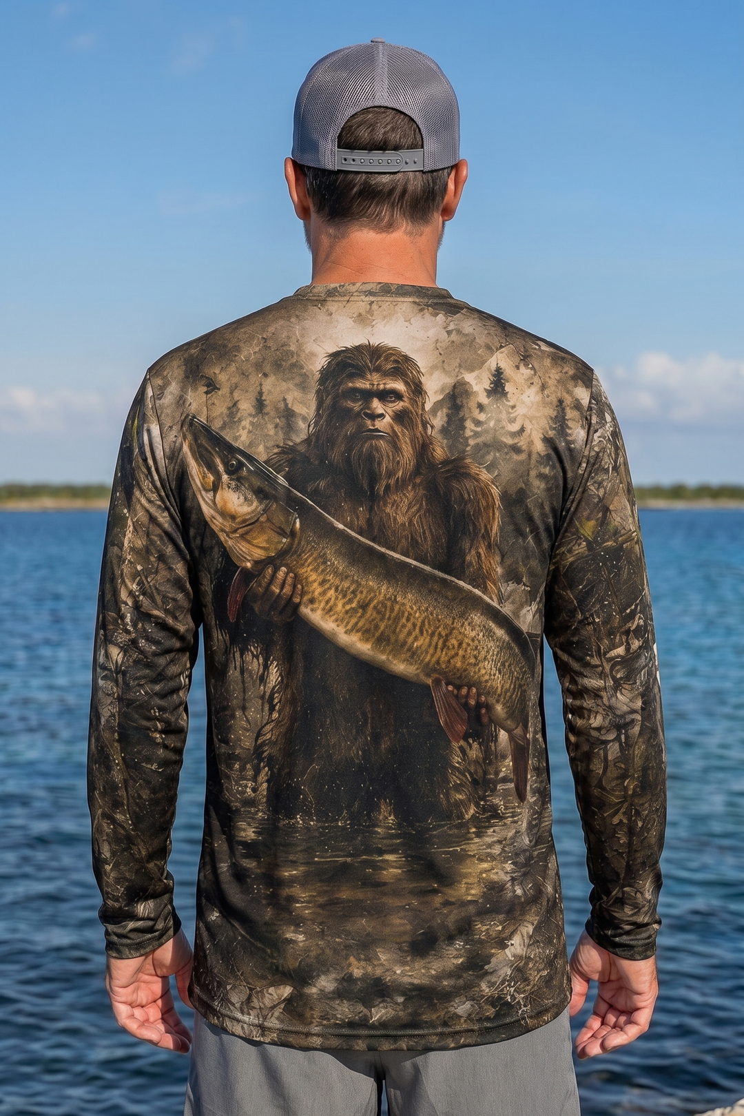 Performance Hunting Long Sleeve - Woodland Bigfoot Muskie - TBT221 image 2