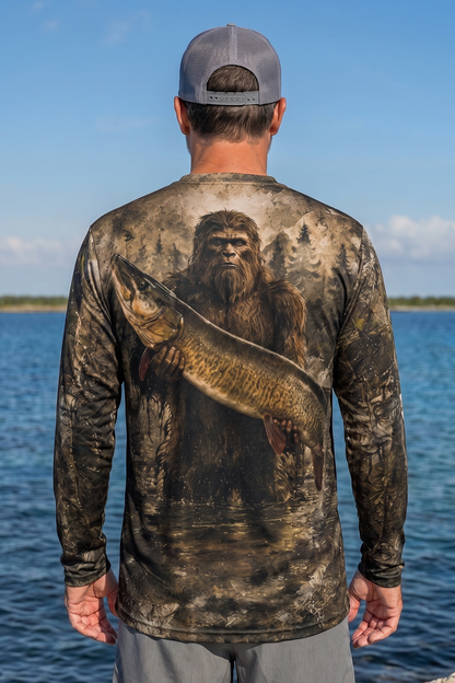 Performance Hunting Long Sleeve - Woodland Bigfoot Muskie - TBT221 image 2