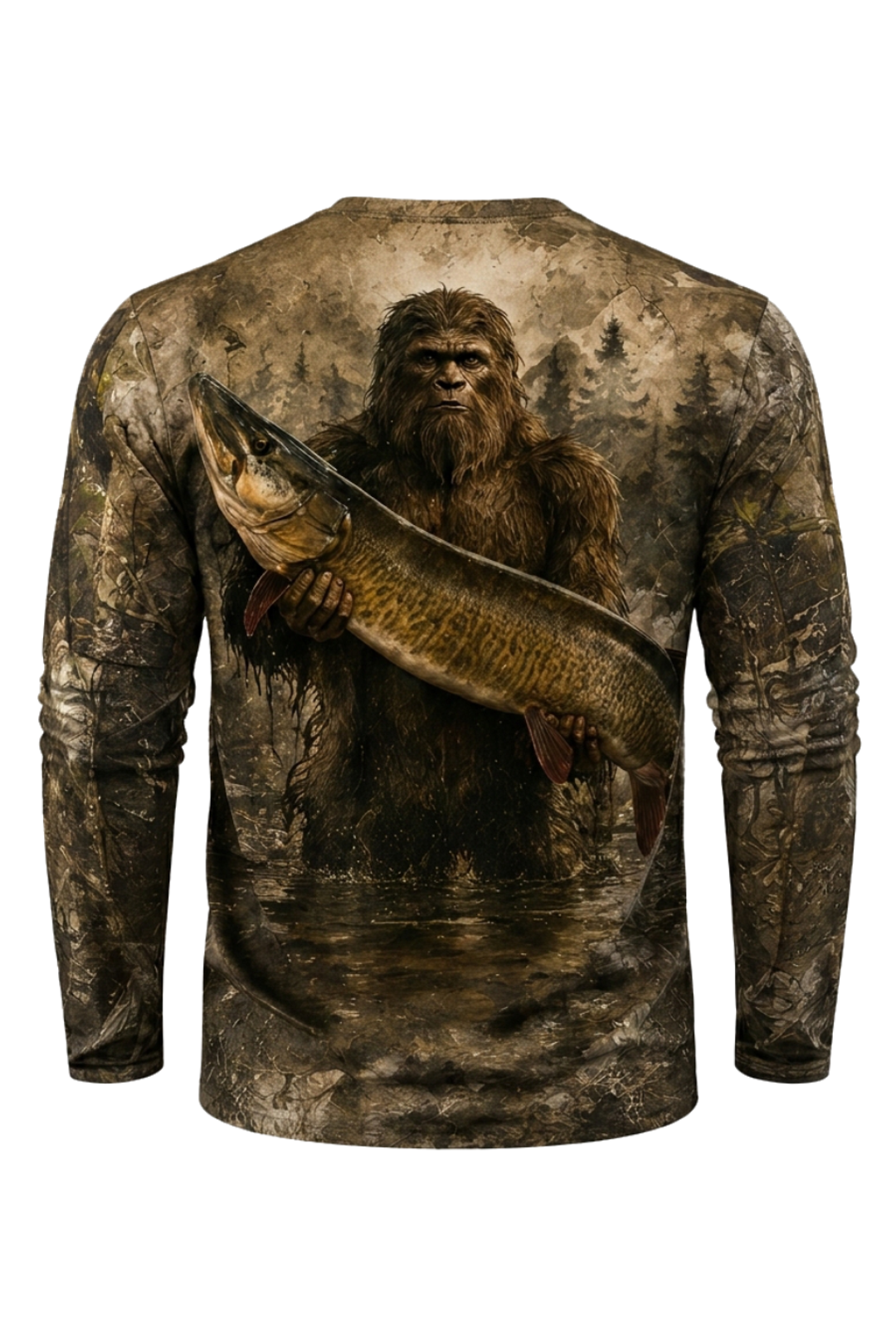 Performance Hunting Long Sleeve - Woodland Bigfoot Muskie - TBT221 image 5