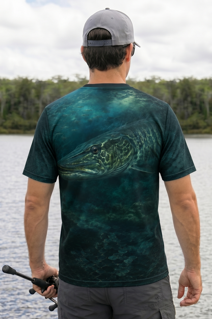 Pro Fishing Short Sleeve - Abyssal Musky Lurker - AOS43 image 2