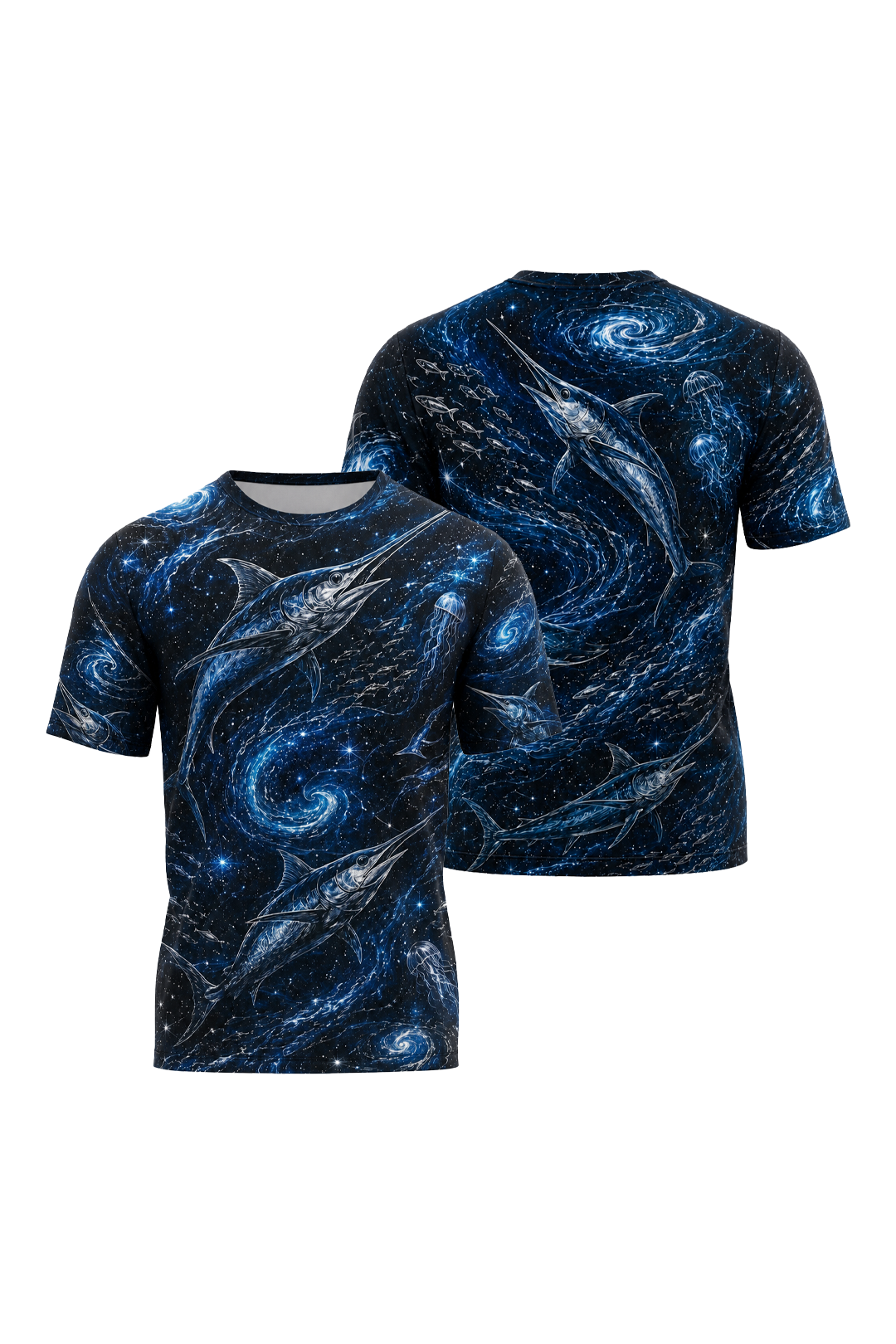 Pro Fishing Short Sleeve - Cosmic Billfish Vortex - AOS44 image 1
