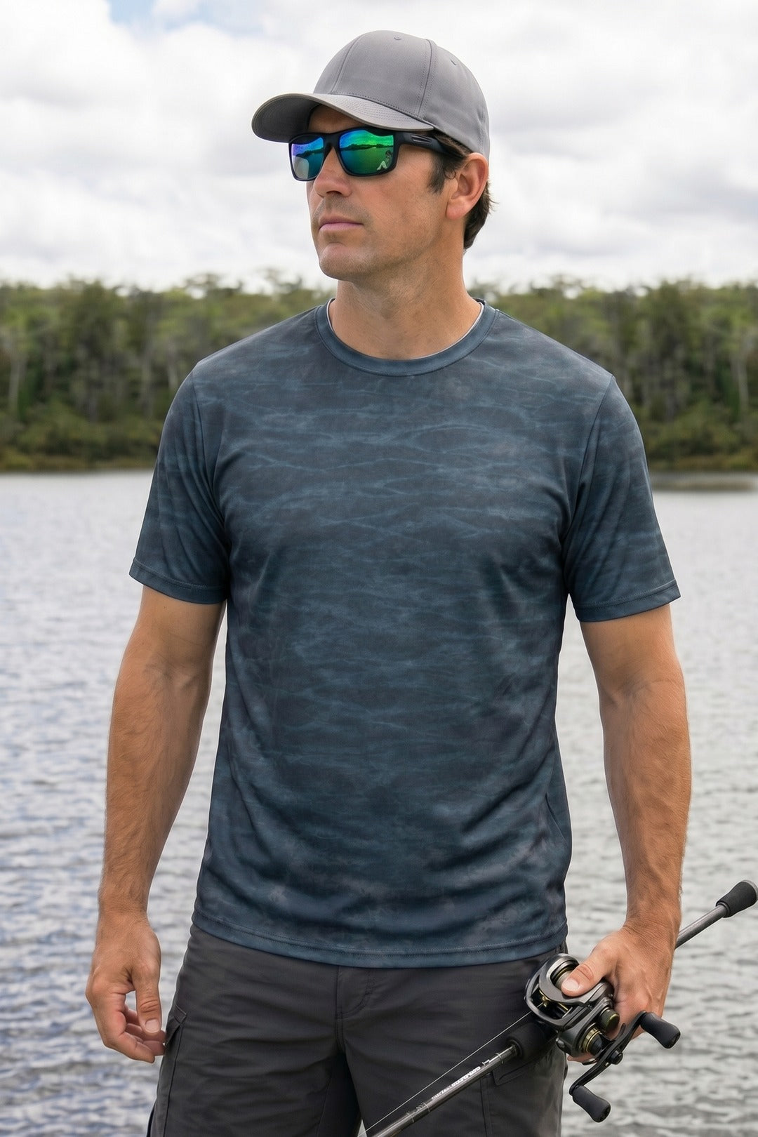 Pro Fishing Short Sleeve - Deep Strike Pike - AOS09 lifestyle opposite side