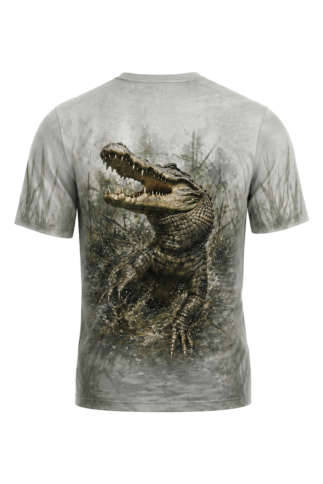 Pro Fishing Short Sleeve - Gator Marsh Breakout - AOS41 mockup artwork side