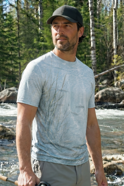 Pro Fishing Short Sleeve - Ghost Bay Musky - AOS02 lifestyle artwork side