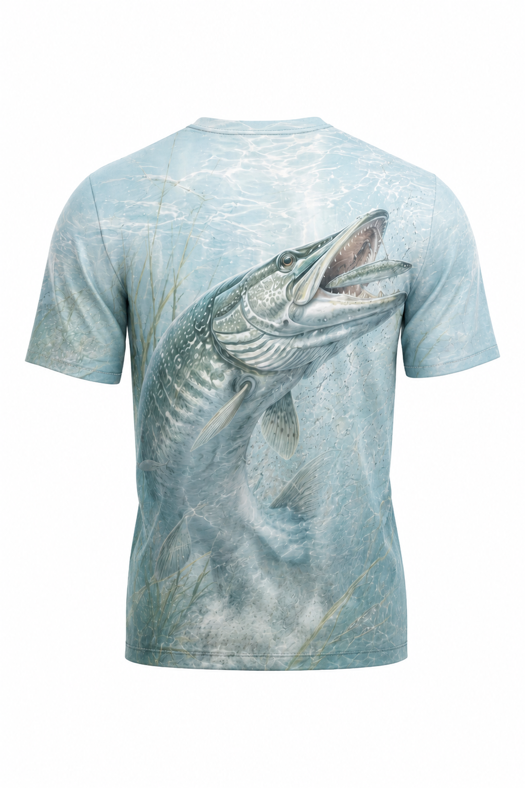 Pro Fishing Short Sleeve - Ghost Bay Musky - AOS02 mockup artwork side