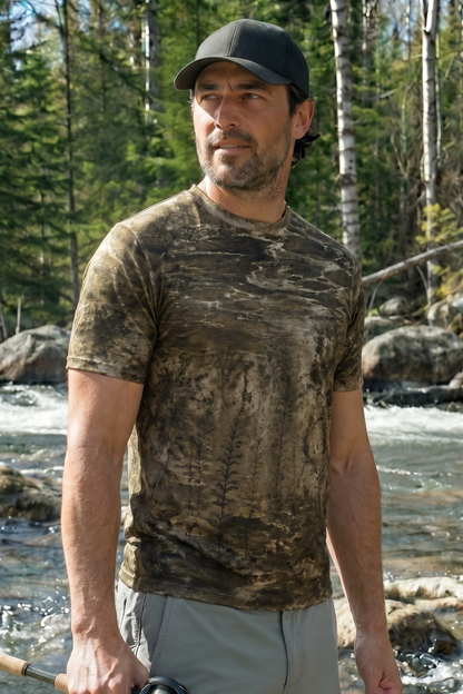 Pro Fishing Short Sleeve - Ghost Reed Musky  - AOS06 lifestyle opposite side
