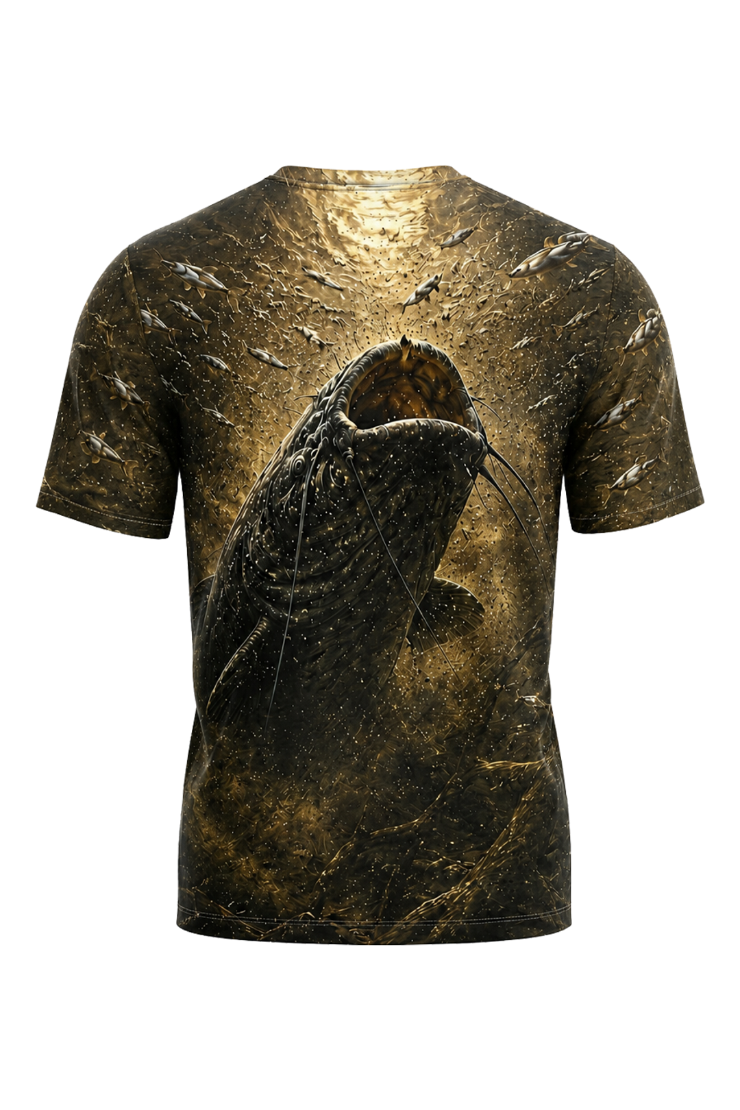Pro Fishing Short Sleeve - Golden Mud Catfish Rise - AOS45 image 5